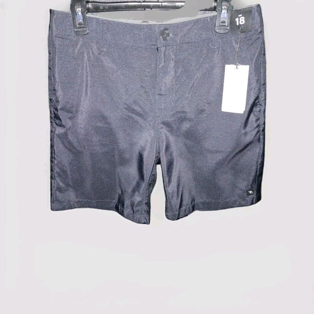 RIP CURL Boy's‎ Shorts 18 Black Boardwalks In Water On Land Omaha Walkshorts *